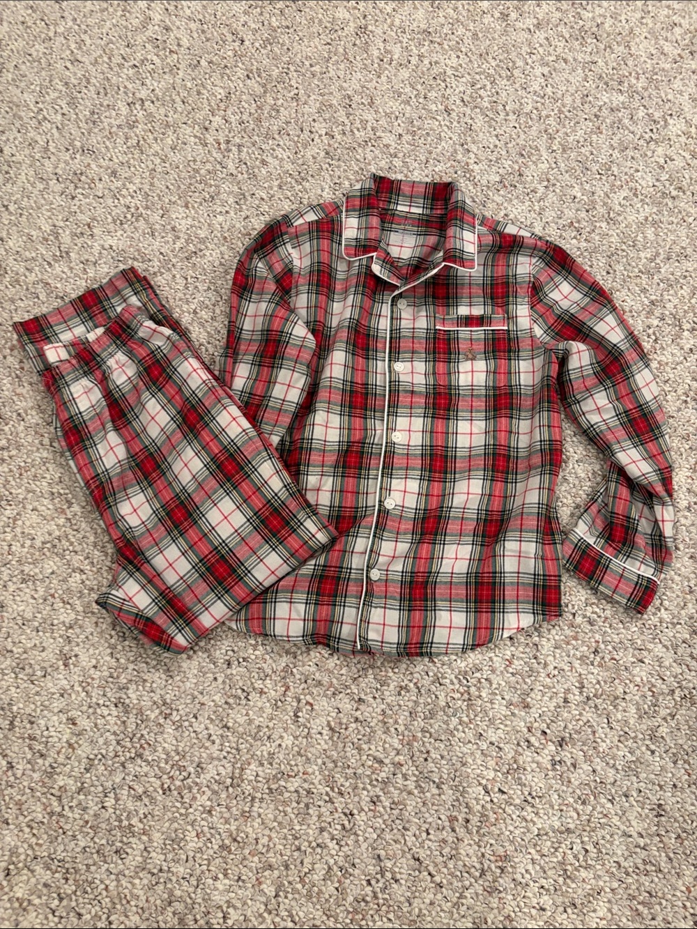 Gap flannel pj’s size 8